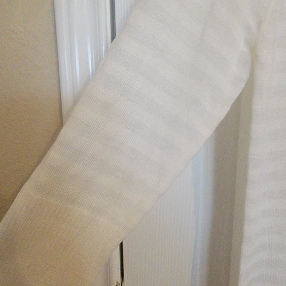 I.N. STUDIO V Neck Pullover sweater, M, Ivory - Picture 3 of 6